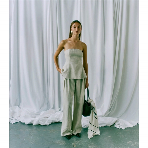Copenhagen Muse CMTENI Corsage Top, Beige 